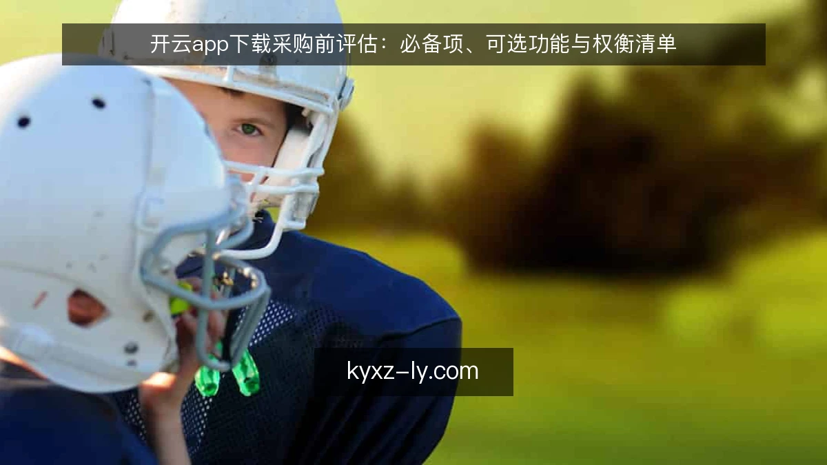 开云app下载采购前评估:必备项、可选功能与权衡清单